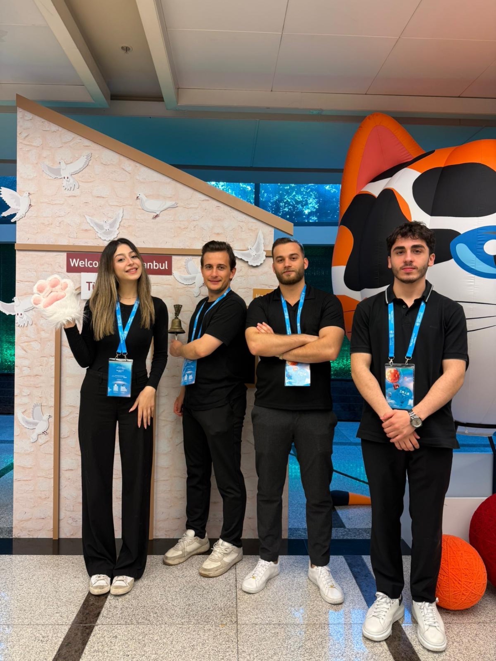 Turizm etkinlik personeli ekibi